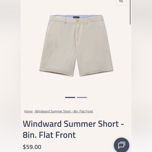 Southern Marsh Other - NEW Southern Marsh Men's Windward Summer 8in. Khaki Shorts BNWT
